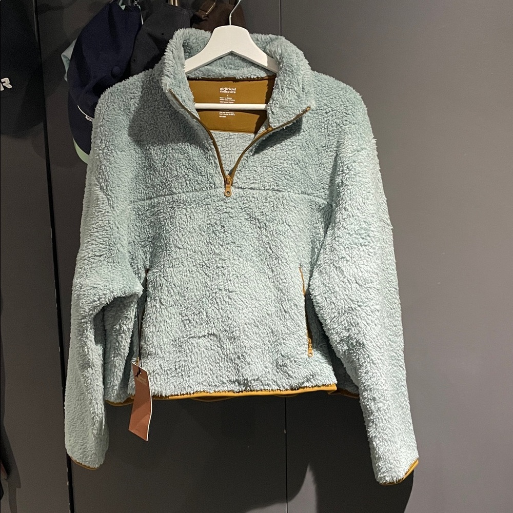 GIRLFRIEND COLLECTIVE | NWT Ice Recycled Half-Zip Fleece - Picture 4 of 7